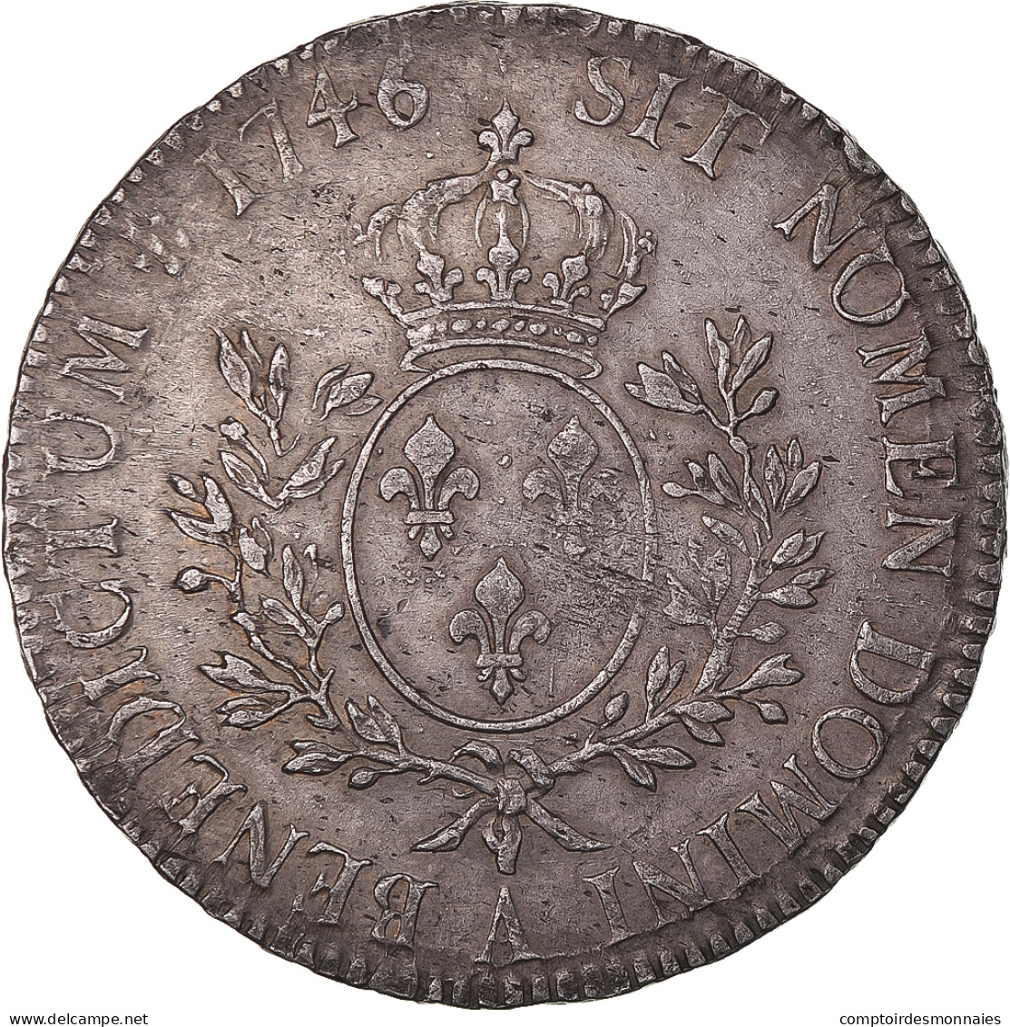 Monnaie, France, Louis XV, Écu Au Bandeau, 1746, Paris, TTB, Argent - 1715-1774 Luis XV El Bien Amado