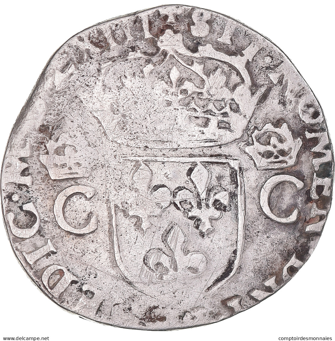 Monnaie, France, Charles IX, Teston, 1563, Rennes, TB+, Argent, Sombart:4618 - 1560-1574 Charles IX