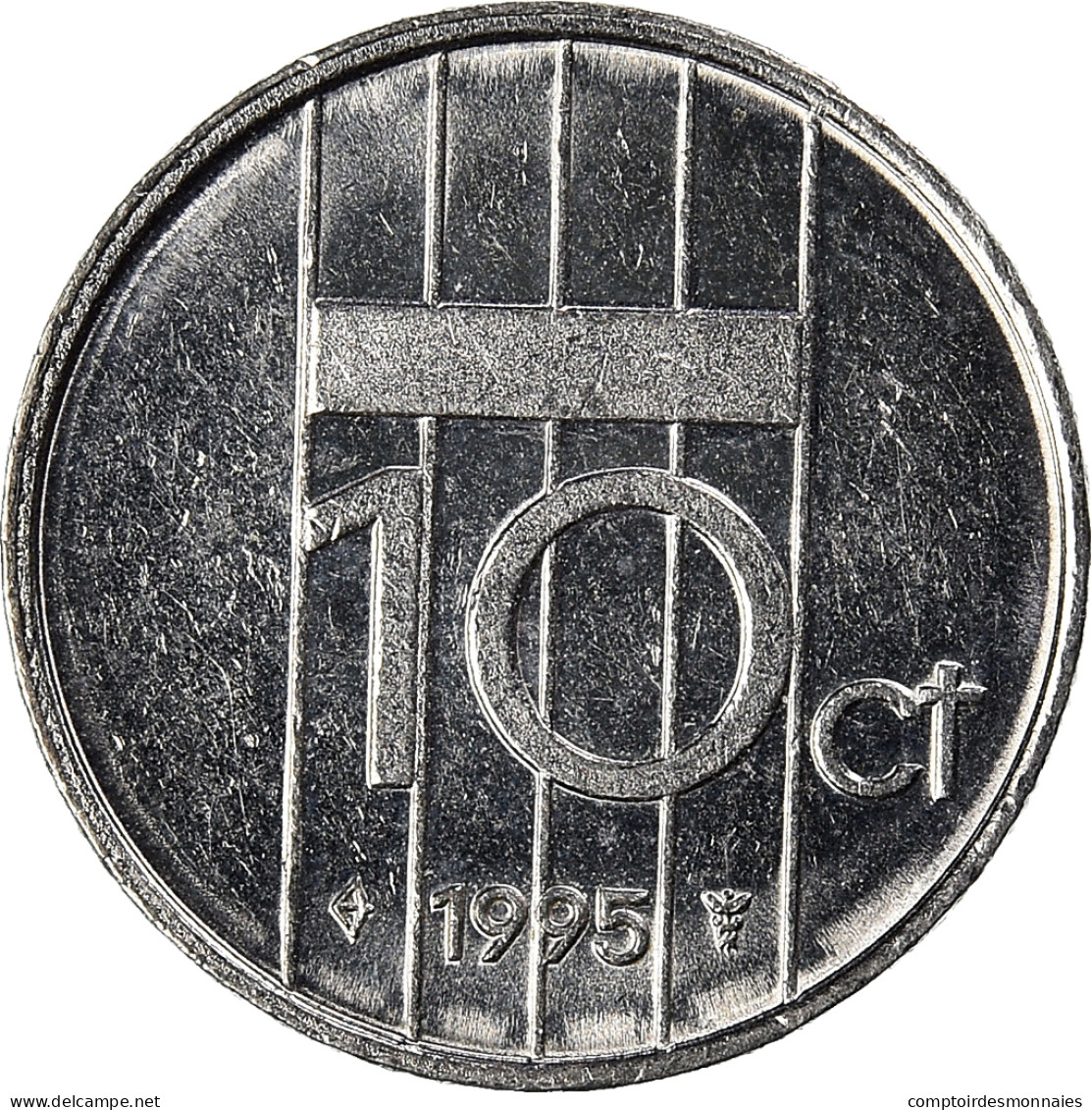 Monnaie, Pays-Bas, 10 Cents, 1995 - 1980-2001 : Beatrix