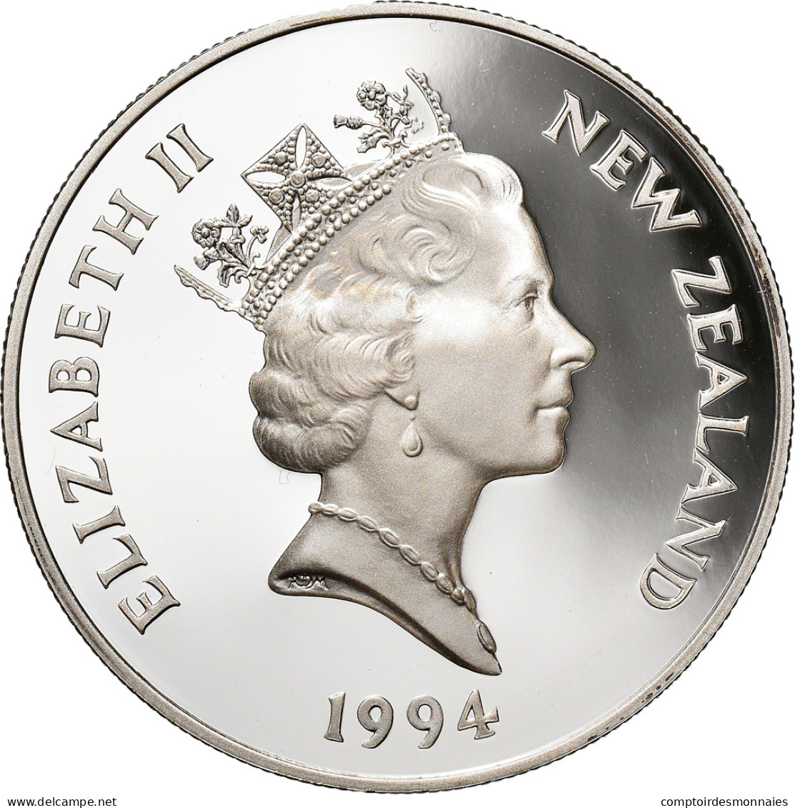 Monnaie, Nouvelle-Zélande, Elizabeth II, 5 Dollars, 1994, BE, FDC, Argent - Nouvelle-Zélande