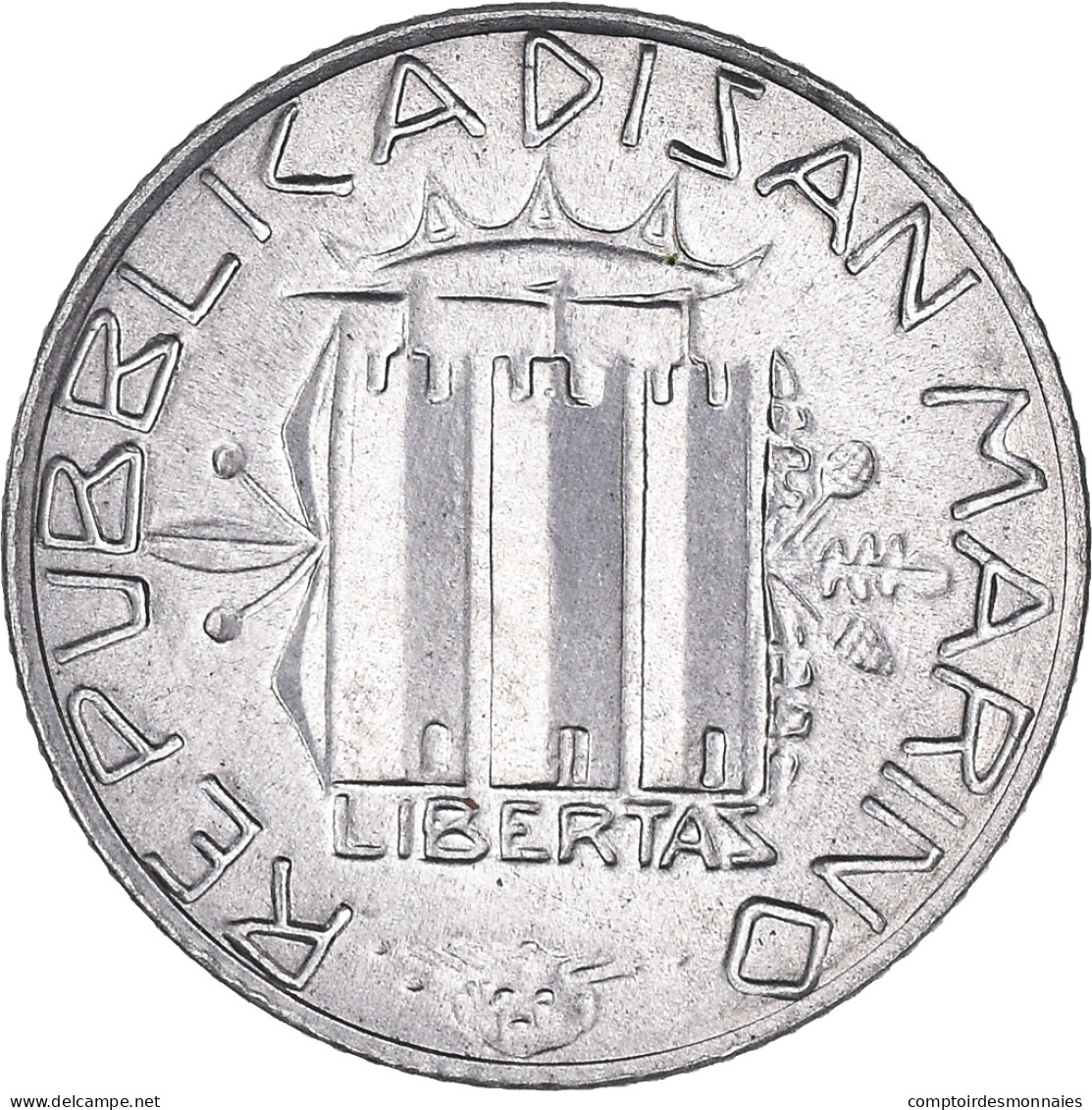 Monnaie, Saint Marin , 2 Lire, 1985, Rome, FDC, Aluminium, KM:174 - San Marino