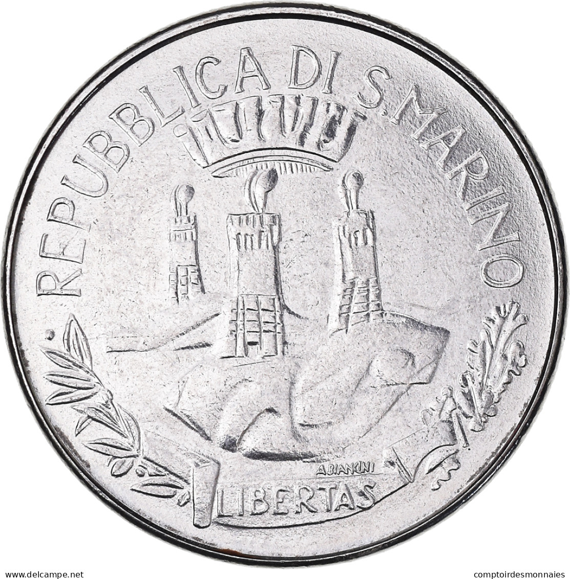 Monnaie, Saint Marin , 50 Lire, 1982, Rome, FDC, Acier, KM:136 - Saint-Marin