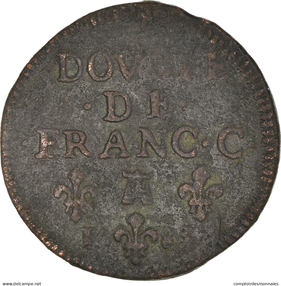 Monnaie, France, Ardennes, Godefroy-Maurice, Double De Franc-c, 1683, TB+ - Andere & Zonder Classificatie