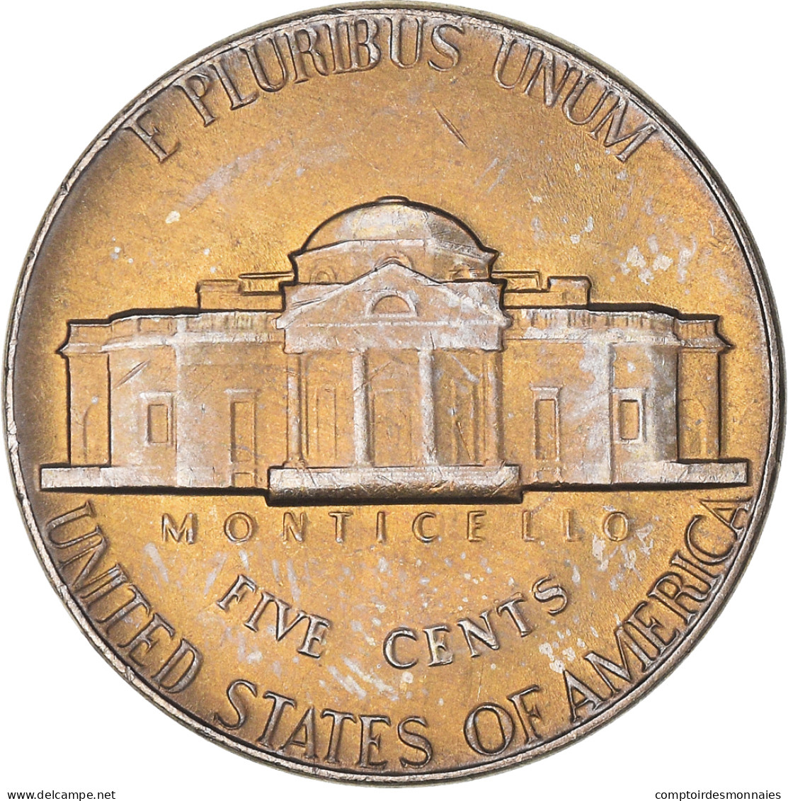 Monnaie, États-Unis, Jefferson Nickel, 5 Cents, 1976, U.S. Mint, Philadelphie - 1938-…: Jefferson