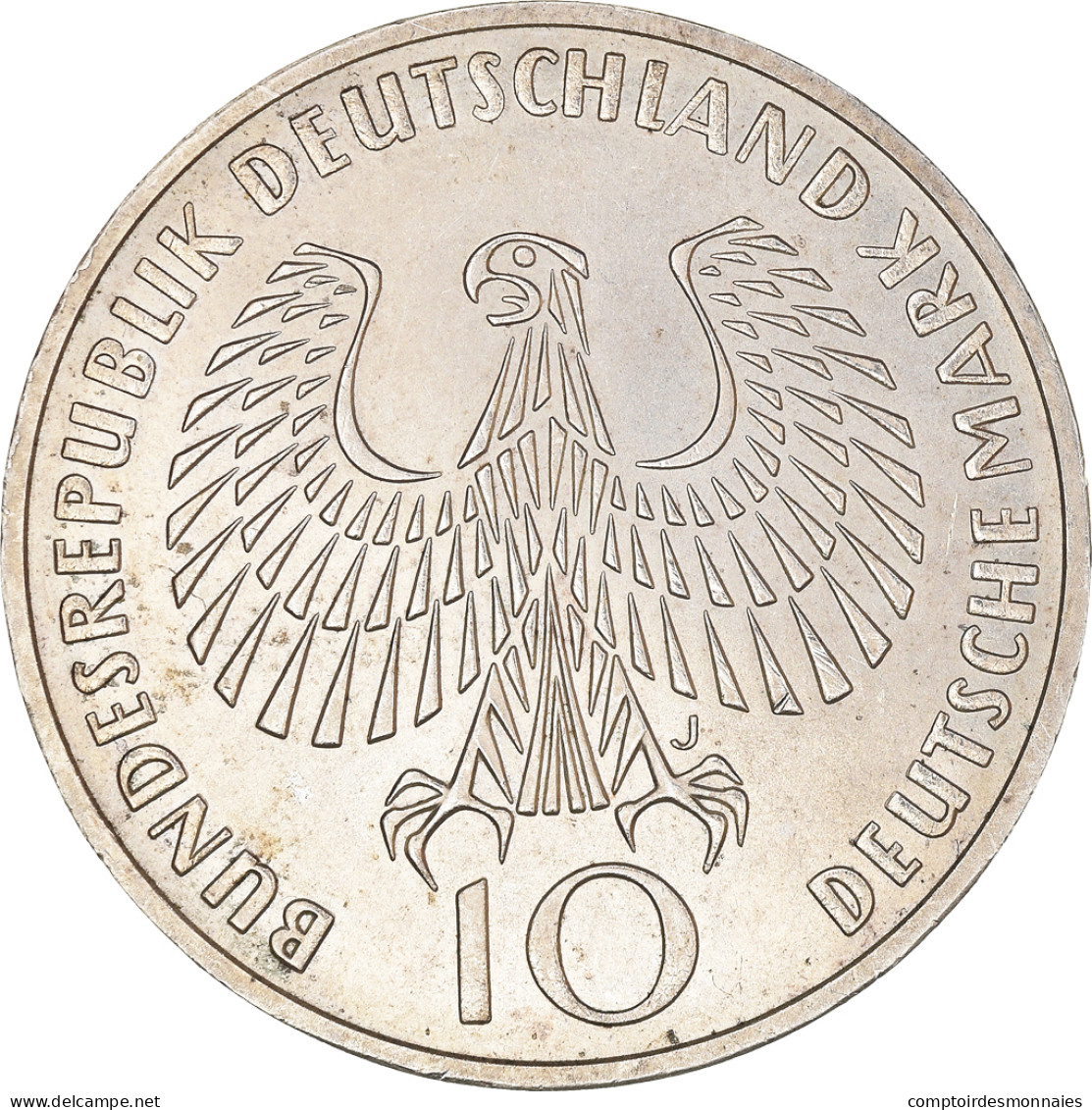 Monnaie, République Fédérale Allemande, 10 Mark, 1972, Hambourg, SUP, Argent - Commemorations