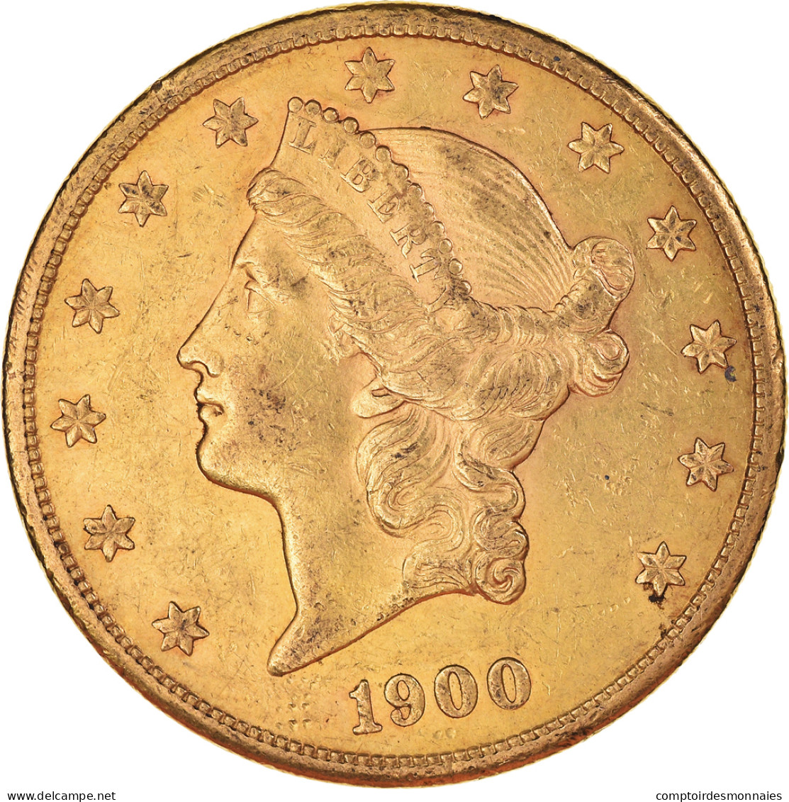 Monnaie, États-Unis, Double Eagle, 20 Dollars, 1900, San Francisco, TTB+, Or - 20$ - Double Eagles - 1907-1933: Saint-Gaudens