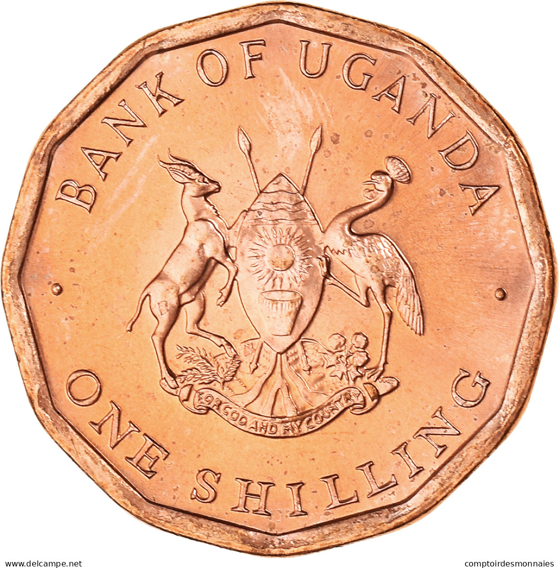 Monnaie, Ouganda, Shilling, 1987, SUP+, Cuivre Plaqué Acier, KM:27 - Uganda