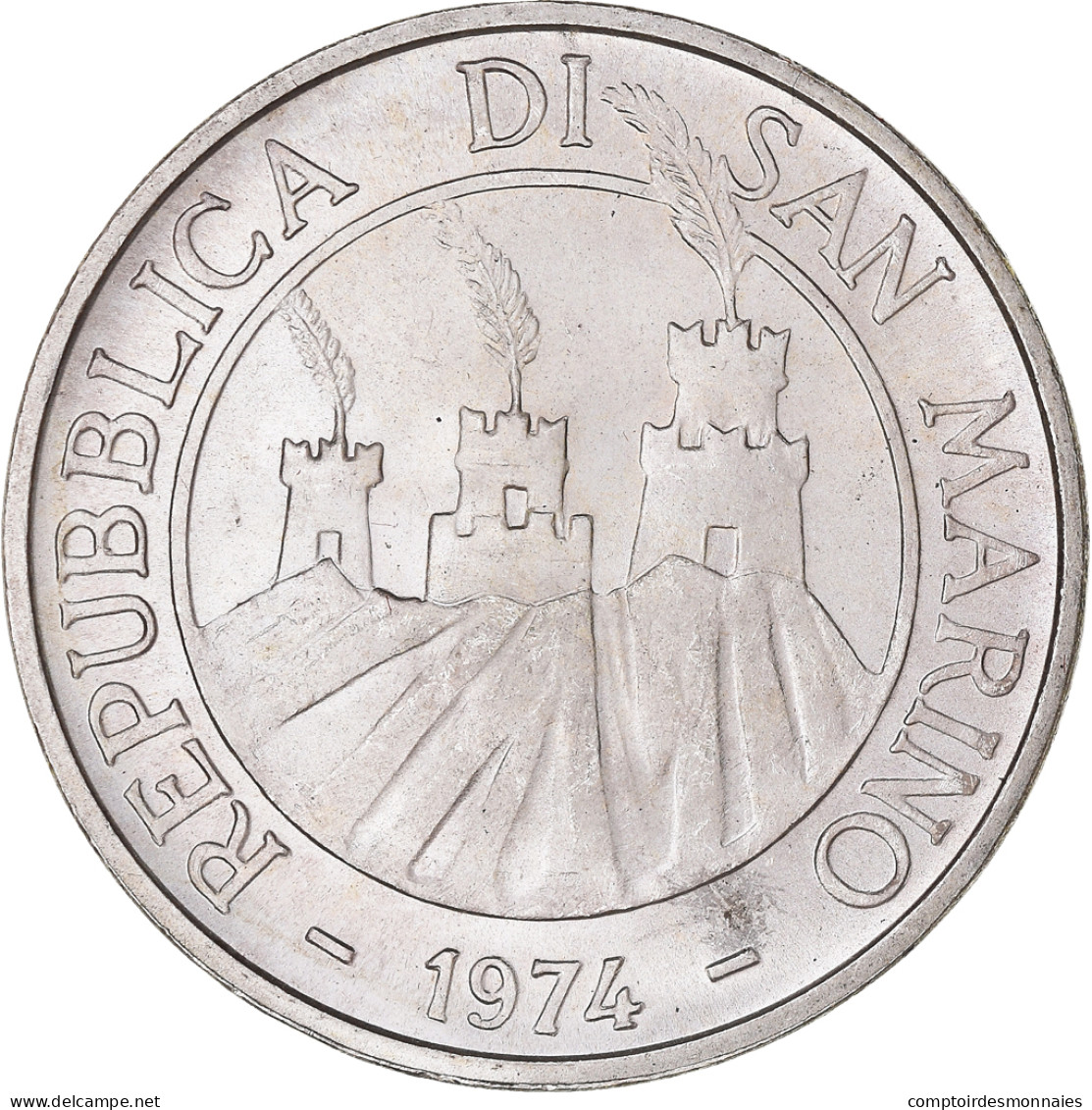 Monnaie, Saint Marin , 500 Lire, 1974, Rome, FDC, Argent, KM:37 - San Marino