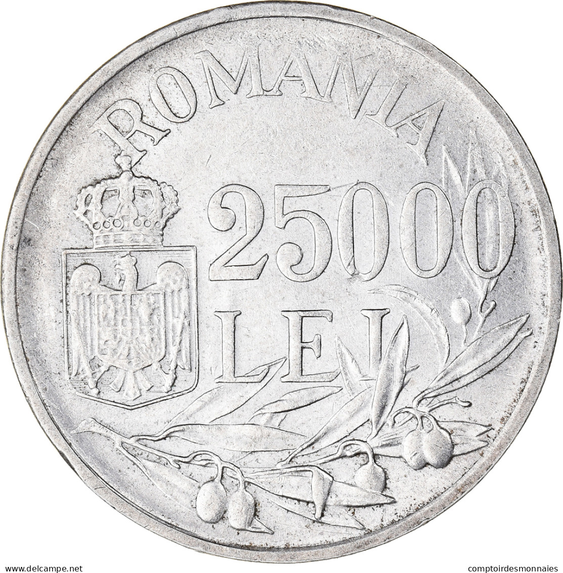 Monnaie, Roumanie, Mihai I, 25000 Lei, 1946, SUP, Argent, KM:70 - Roumanie