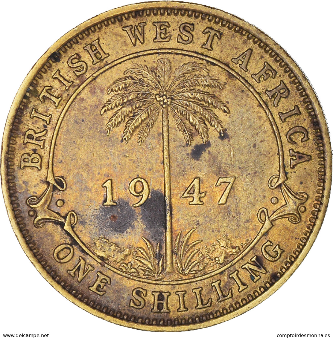 Monnaie, Afrique Occidentale Britannique, George VI, Shilling, 1947, TTB - Colonias
