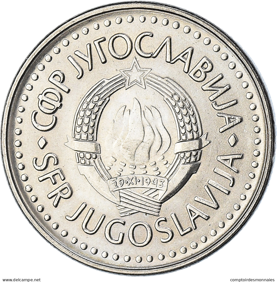 Monnaie, Yougoslavie, 50 Dinara, 1988, SUP, Cuivre-Nickel-Zinc (Maillechort) - Jugoslawien