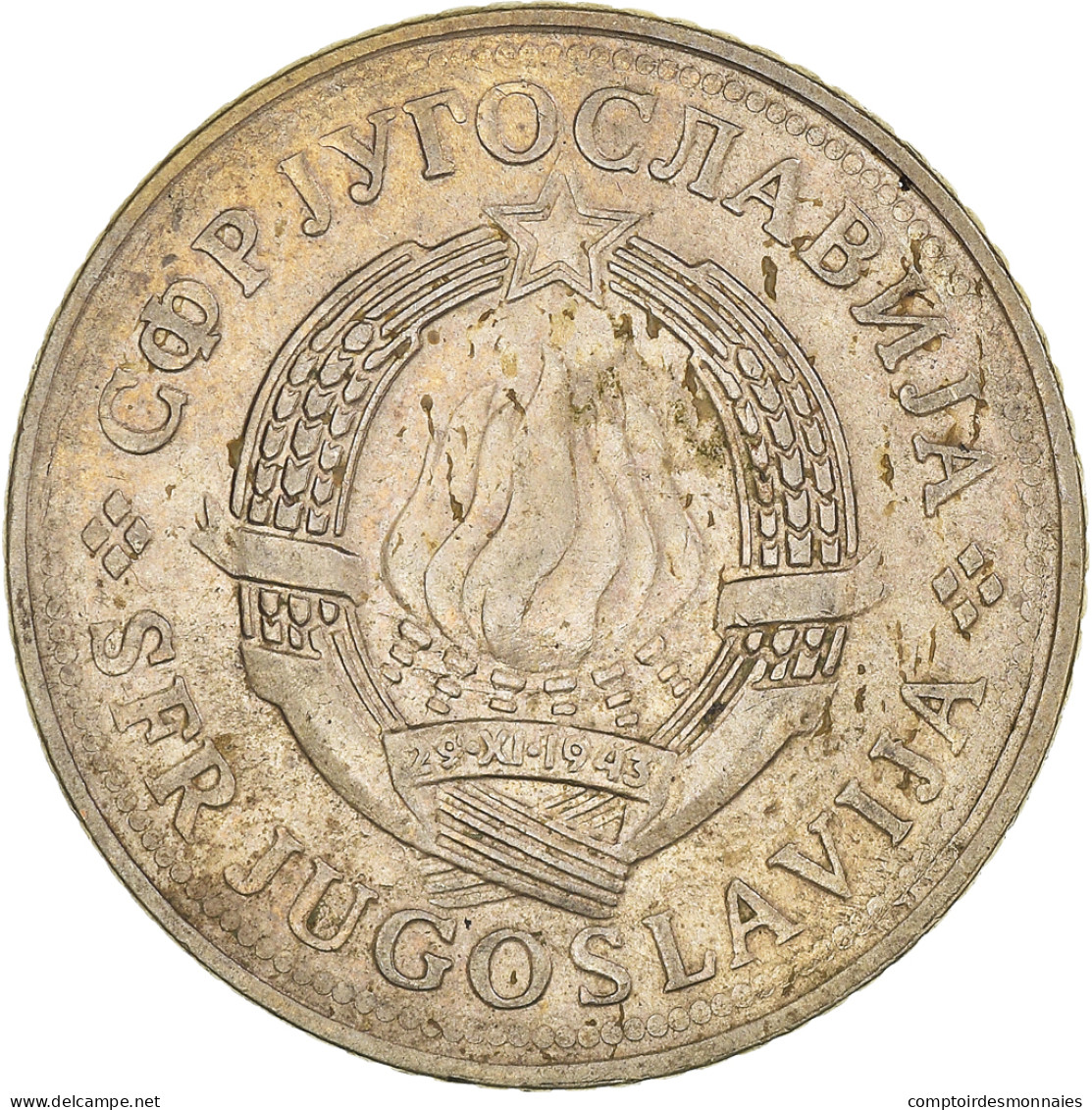 Monnaie, Yougoslavie, 2 Dinara, 1981, TTB, Cupro-nickel - Joegoslavië