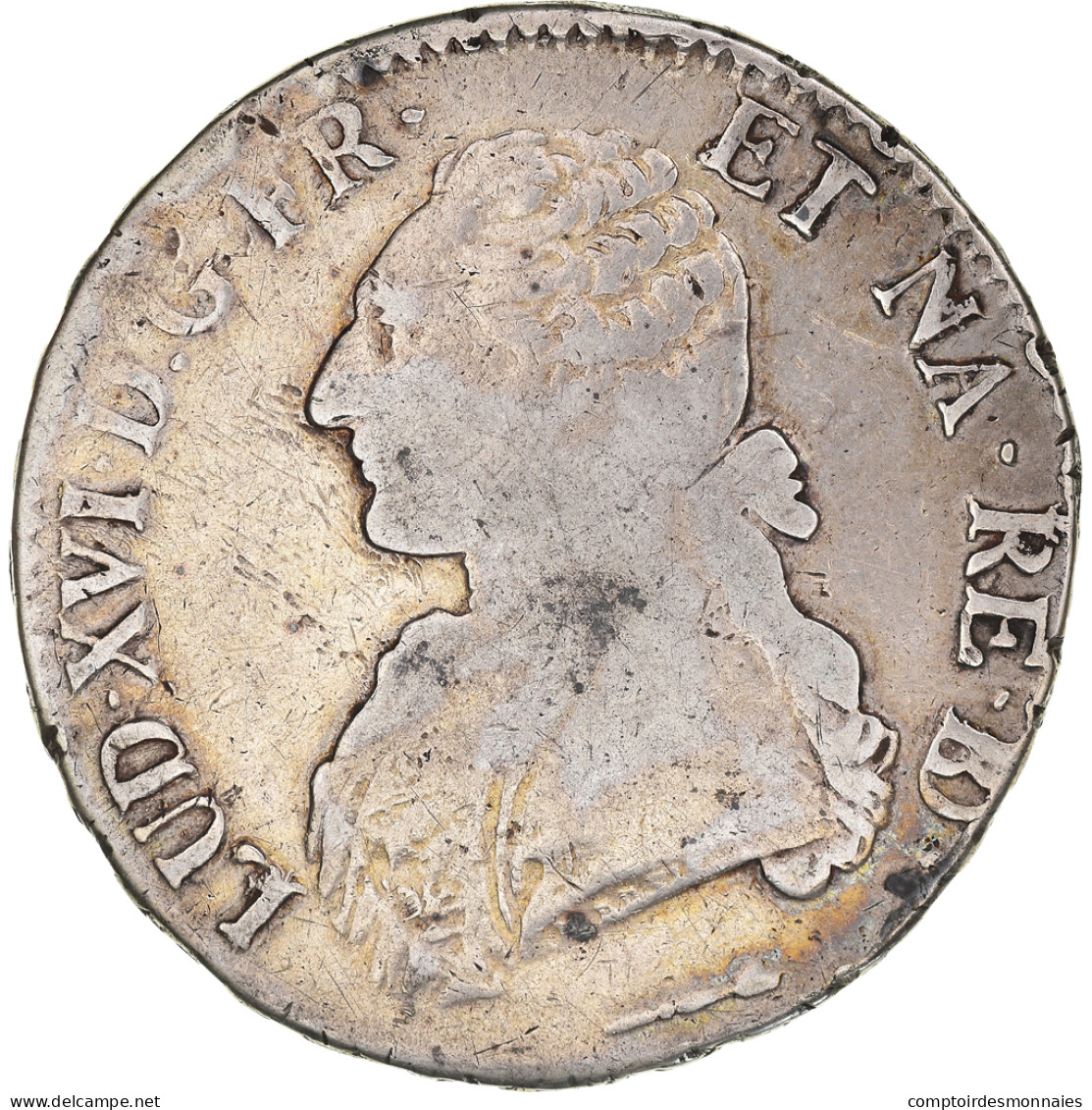 Monnaie, France, Louis XVI, Écu De Béarn Aux Branches D'olivier, Ecu, 1786 - 1774-1791 Lodewijjk XVI
