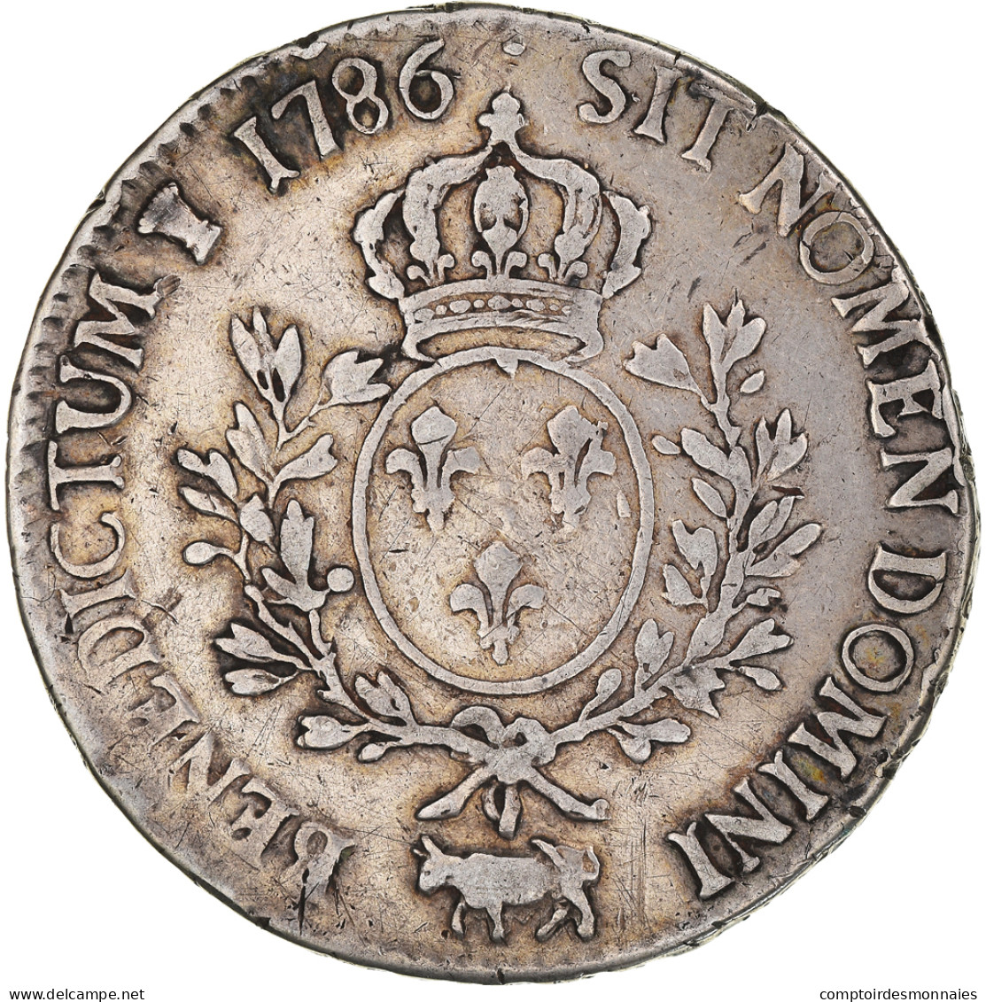 Monnaie, France, Louis XVI, Écu De Béarn Aux Branches D'olivier, Ecu, 1786 - 1774-1791 Louis XVI