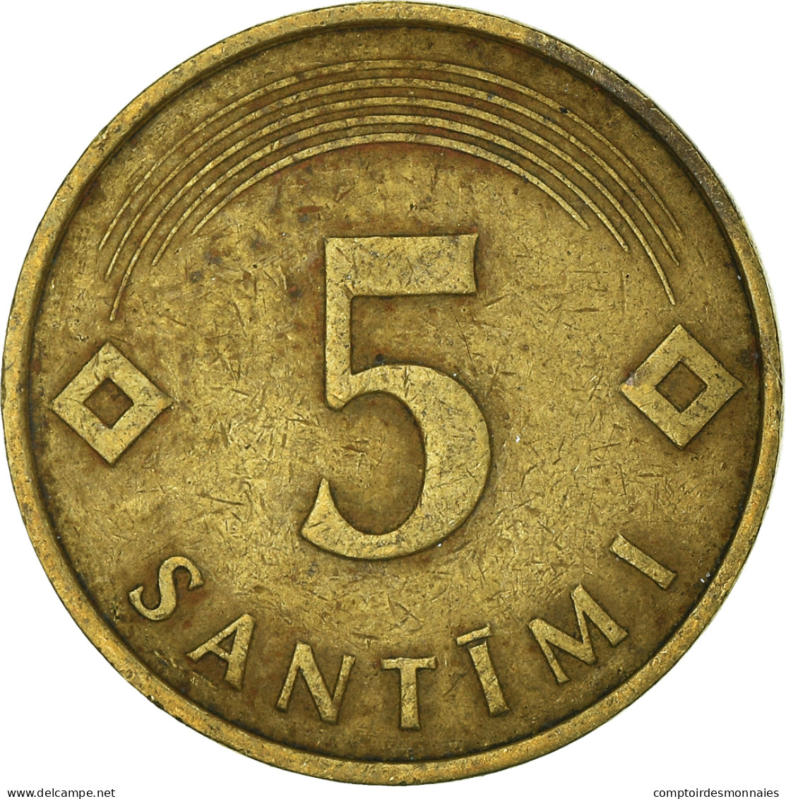 Monnaie, Lettonie, 5 Santimi, 1992 - Letland