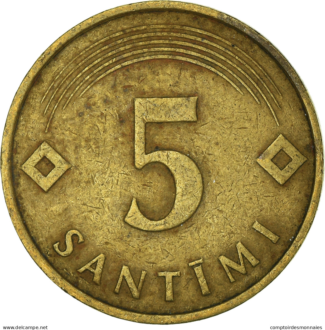 Monnaie, Lettonie, 5 Santimi, 1992 - Lettonie