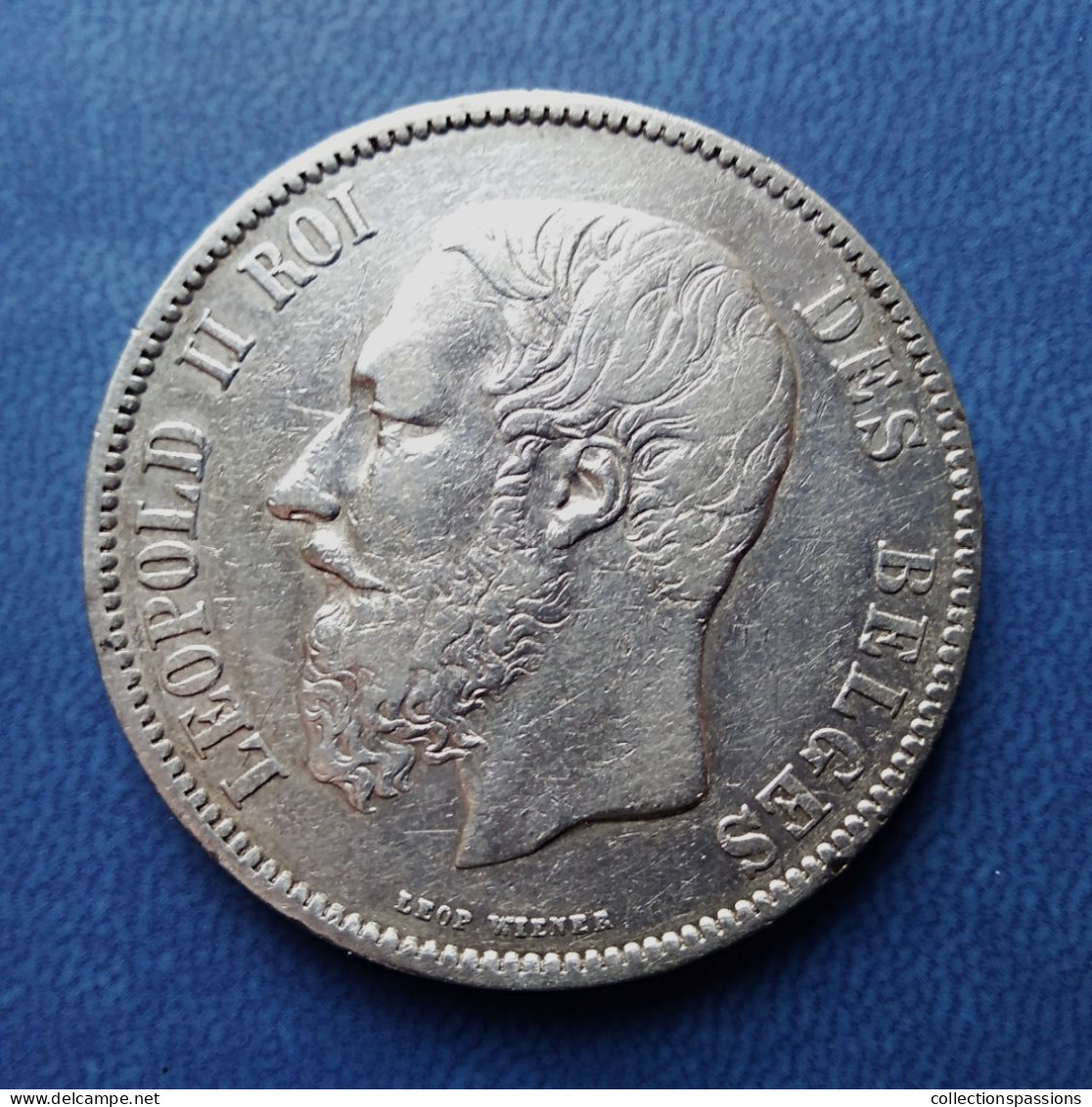 - BELGIQUE - 5 Francs Léopold II 1873 - - 5 Frank