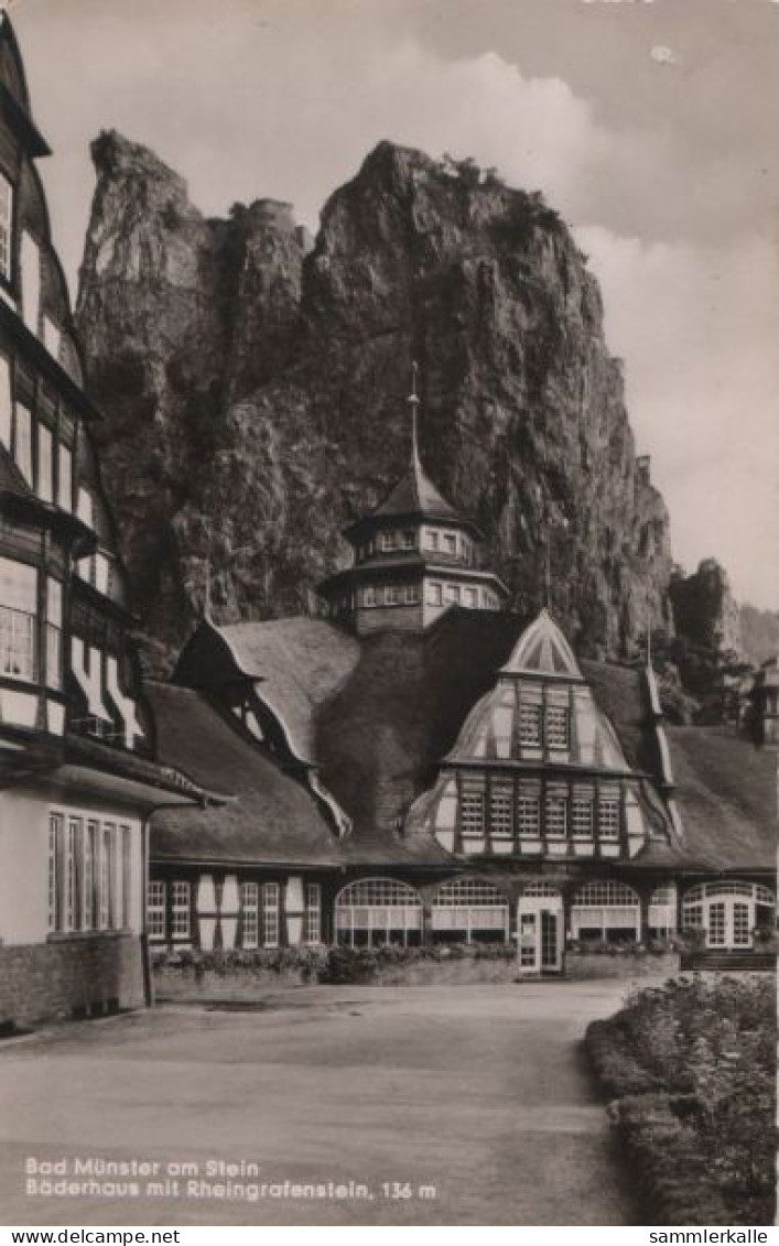 84610 - Bad Münster Am Stein - Bäderhaus Mit Rheingrafenstein - Ca. 1960 - Bad Muenster A. Stein - Ebernburg