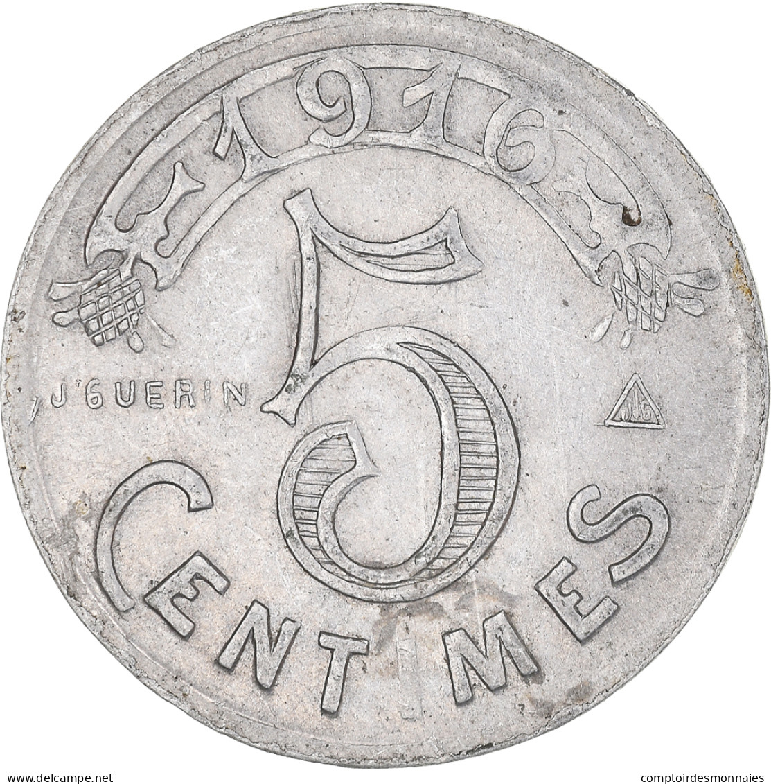 Monnaie, France, Chambre De Commerce, Marseille, Marseille, 5 Centimes, 1916 - Monétaires / De Nécessité