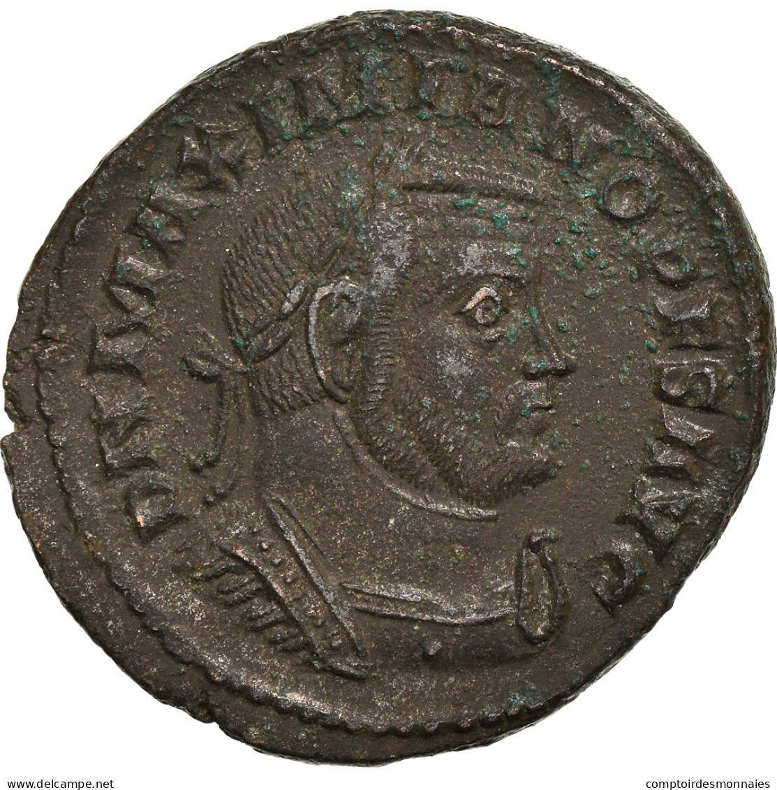 Monnaie, Maximien Hercule, Follis, 301-303, Lyon - Lugdunum, TTB+, Bronze - Die Tetrarchie Und Konstantin Der Große (284 / 307)