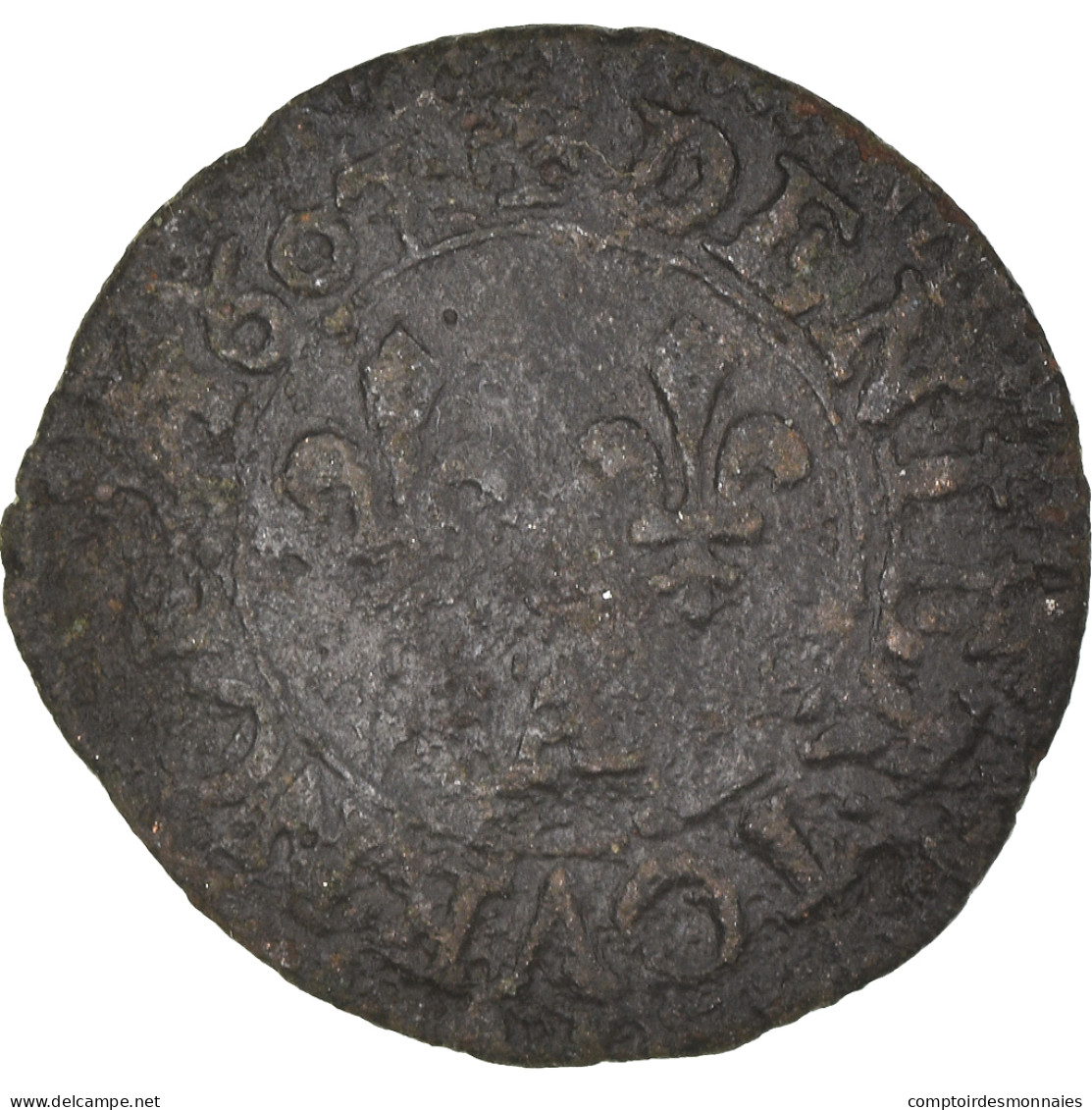 Monnaie, France, Henri IV, Denier Tournois, 1607, Paris, TB, Cuivre, CGKL:224 - 1589-1610 Henri IV Le Vert-Galant