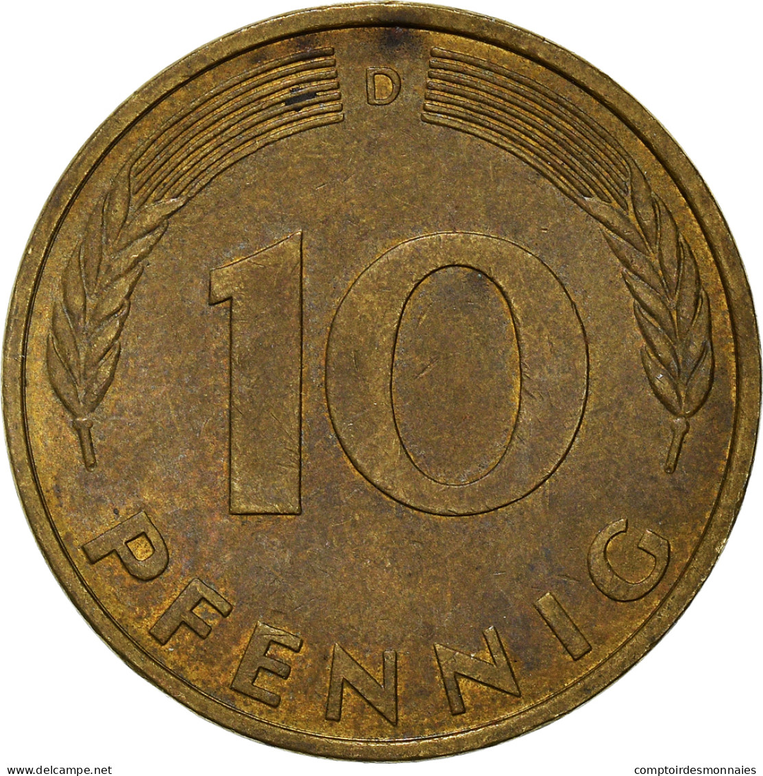 Monnaie, République Fédérale Allemande, 10 Pfennig - 10 Pfennig