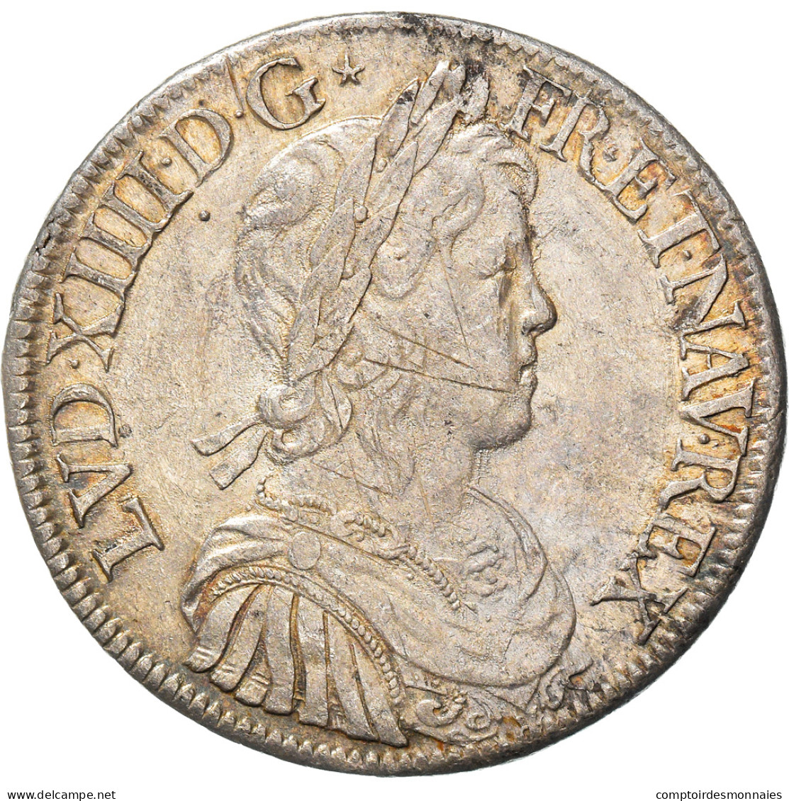 Monnaie, France, Louis XIV, Écu à La Mèche Longue, Ecu, 1652, Paris, TTB - 1643-1715 Ludwig XIV.