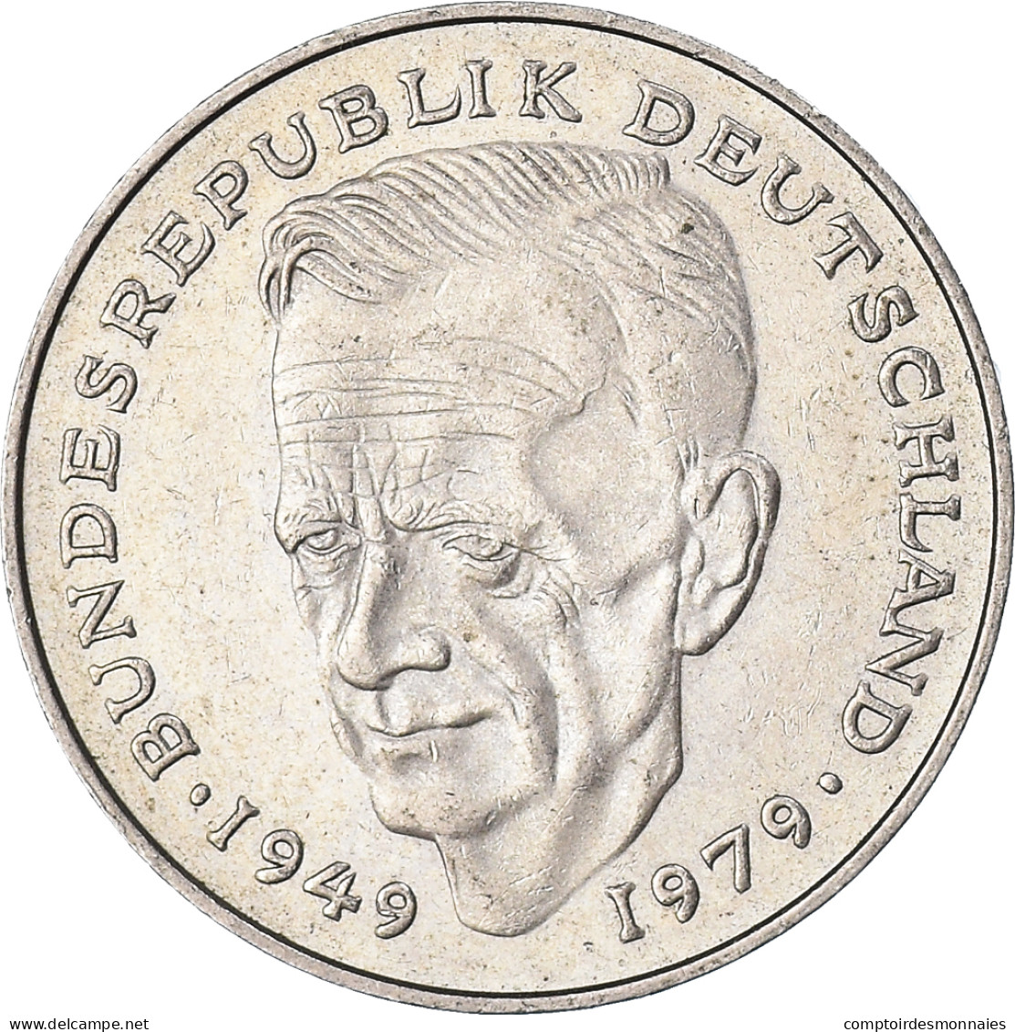 Monnaie, République Fédérale Allemande, 2 Mark, 1992 - 2 Mark