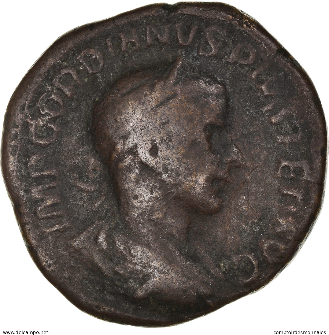 Monnaie, Gordien III, Sesterce, 241-243, Rome, B+, Bronze, RIC:297a - L'Anarchie Militaire (235 à 284)