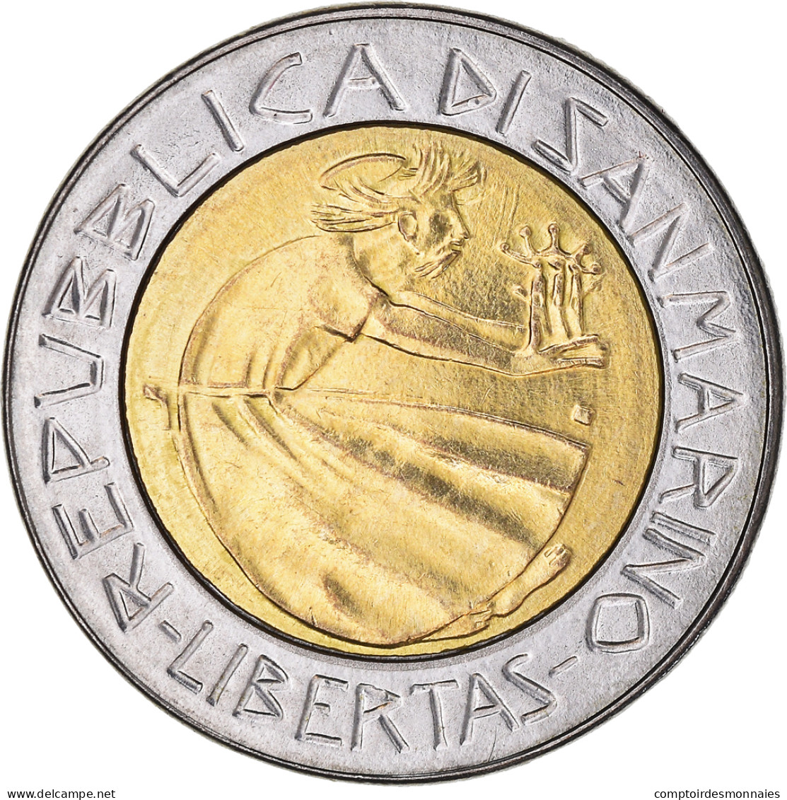 Monnaie, Saint Marin , 500 Lire, 1985, SPL, Bimétallique, KM:181 - San Marino