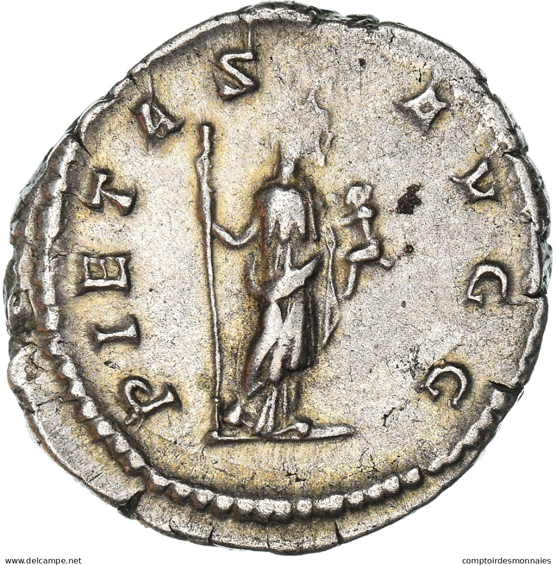 Monnaie, Plautille, Denier, AD 202-205, Rome, TTB+, Argent, RIC:367 - Les Sévères (193 à 235)