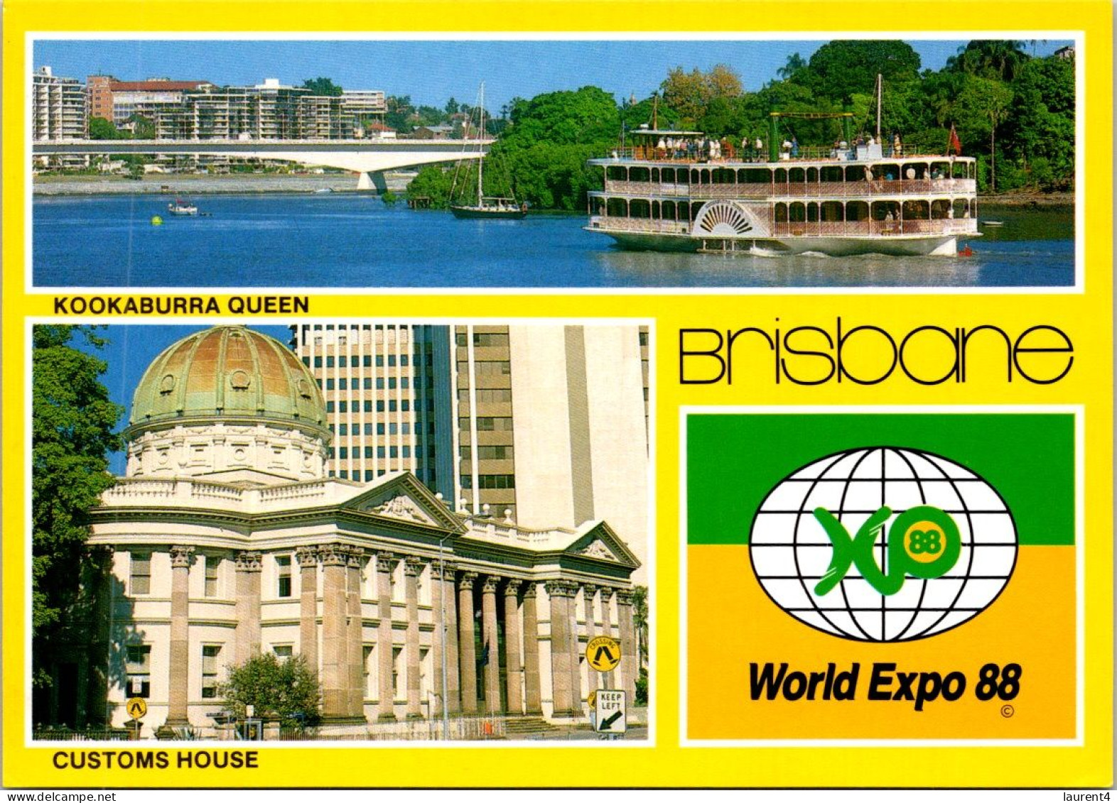 10-3-2024 (2 Y 36) Australia - QLD - Brisbane World Expo 88 - Kookaburra Queen Ship & Town Hall - Brisbane