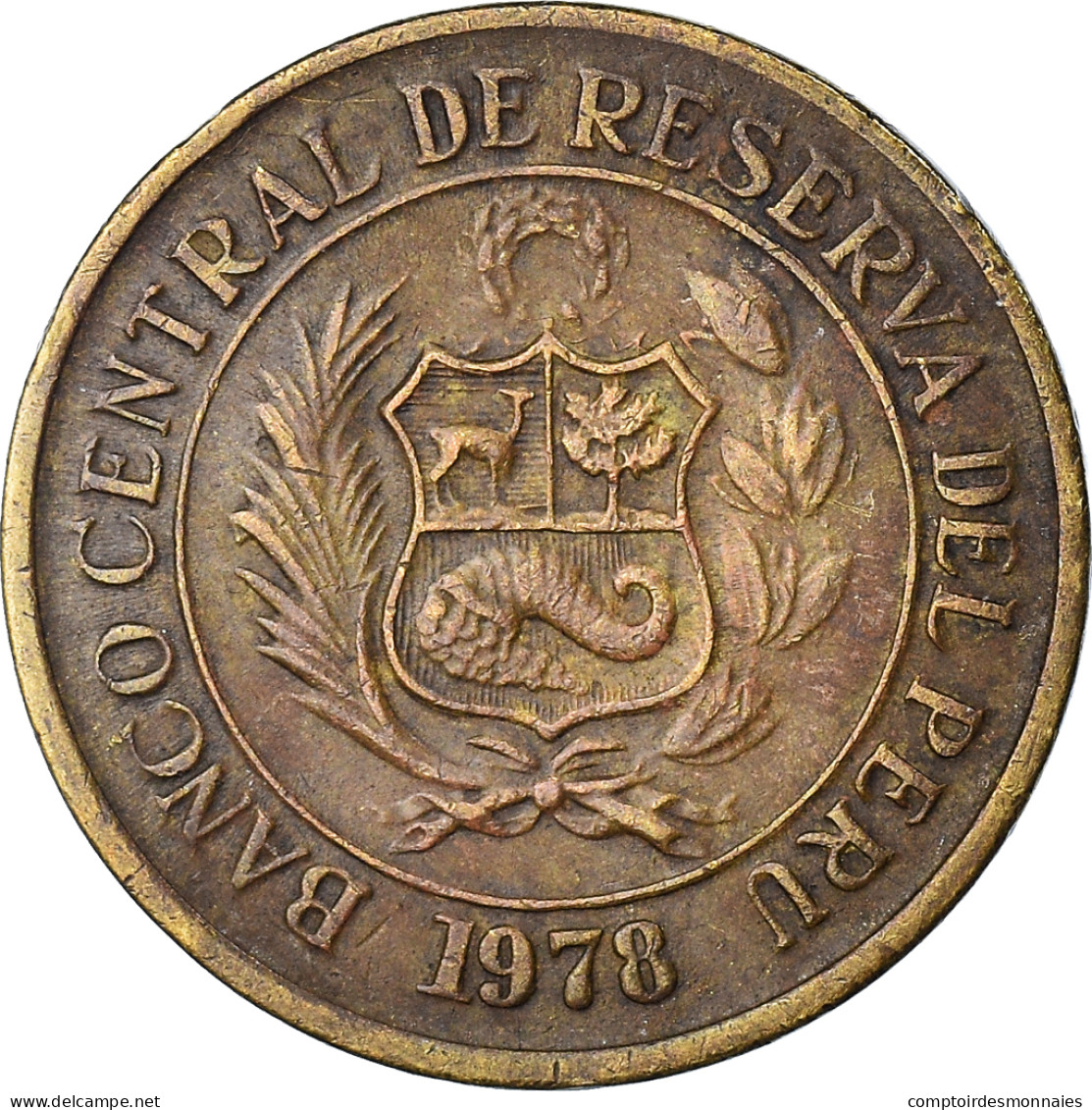 Monnaie, Pérou, 10 Soles, 1978, Lima, TTB, Laiton, KM:272.2 - Perú