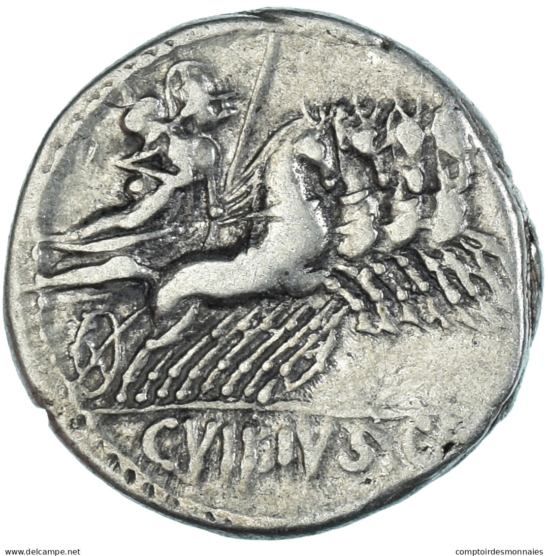 Monnaie, C. Vibius C.f. Pansa., Denier, 90 BC, Rome, TTB, Argent - Repubblica (-280 / -27)