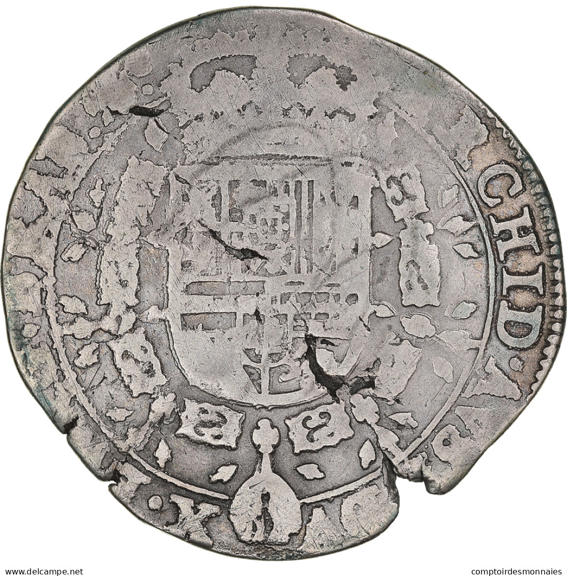 Monnaie, Belgique, Philippe IV, 1/4 Patagon, 1626, Bruxelles, TB, Argent - Autres & Non Classés