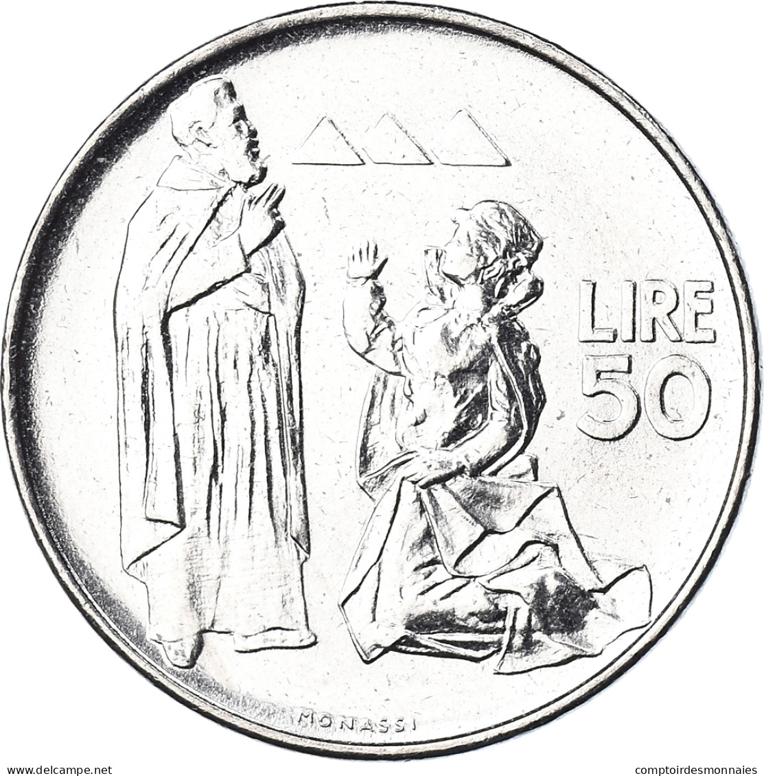Monnaie, Saint Marin , 50 Lire, 1972, Rome, FDC, FDC, Acier, KM:19 - Saint-Marin