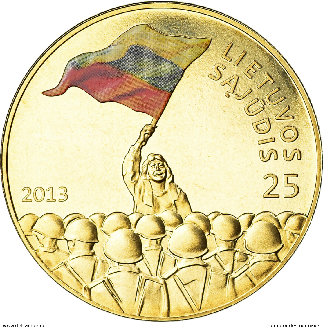 Monnaie, Lituanie, 25 Litai, 2013, Colorized, SPL+, Cuivre-Nickel-Zinc - Lithuania