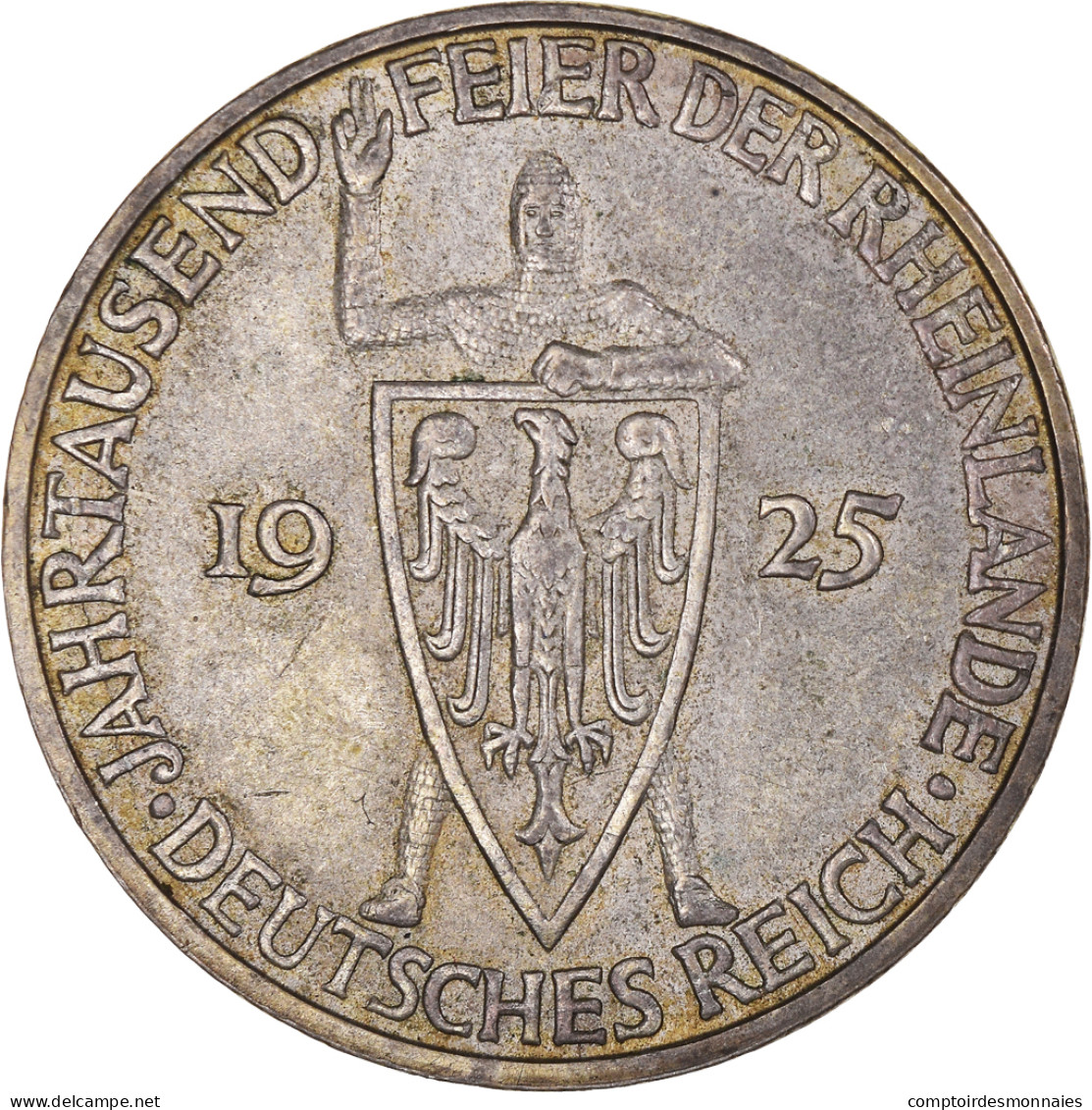 Monnaie, Allemagne, République De Weimar, 3 Mark, 1925, Munich, SUP, Argent - 3 Mark & 3 Reichsmark