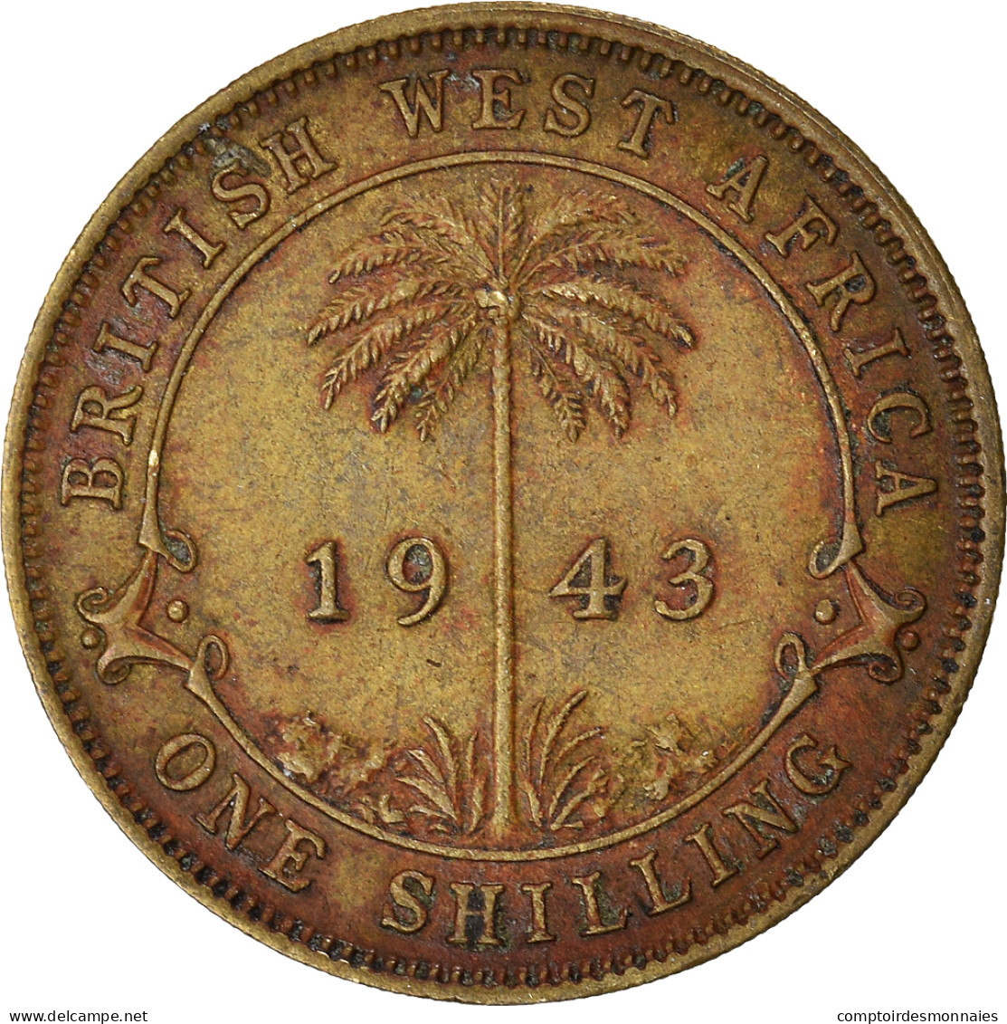 Monnaie, Afrique Occidentale Britannique, Shilling, 1943 - Colonie