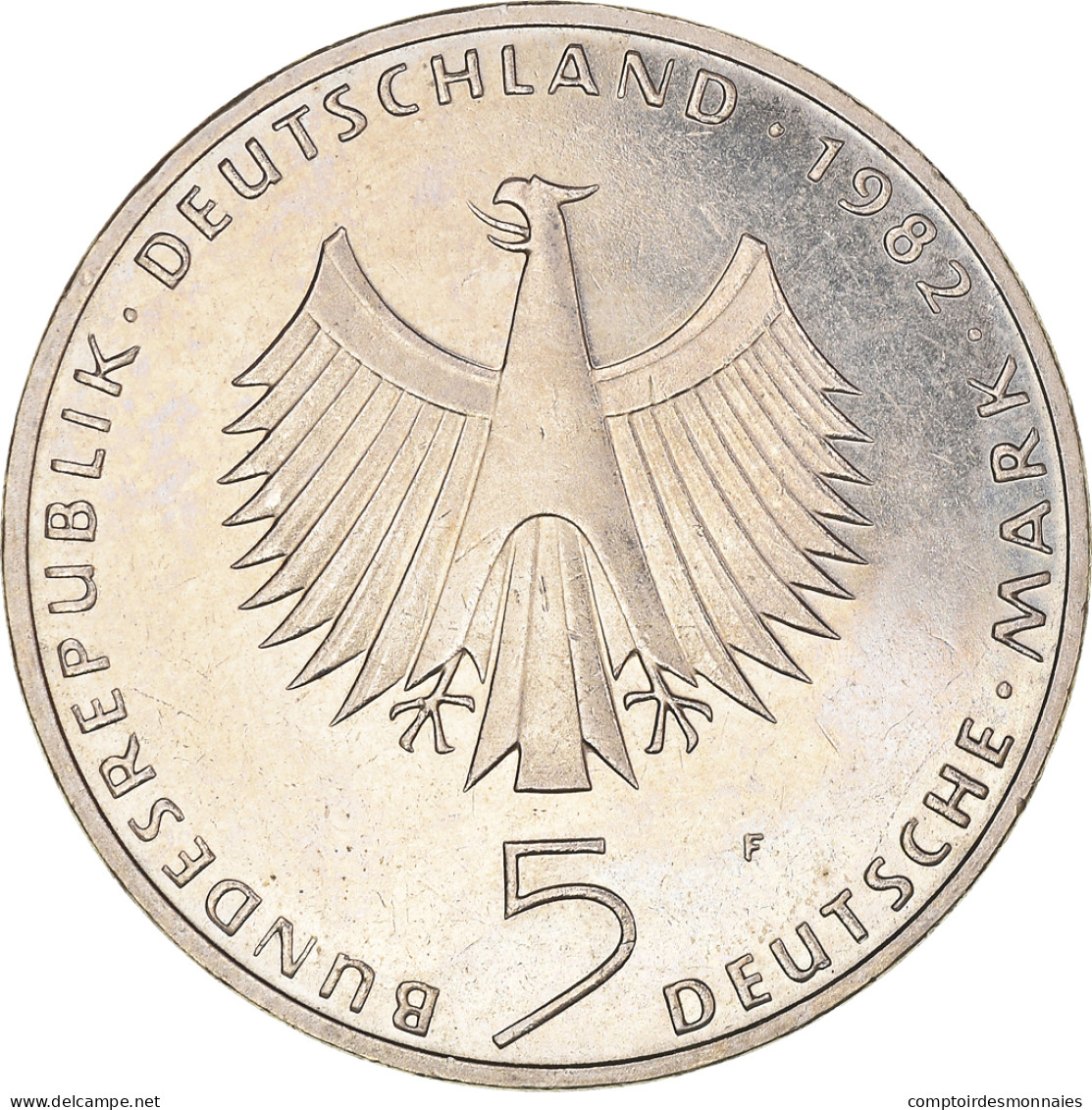 Monnaie, République Fédérale Allemande, 5 Mark, 1982, Stuttgart, Germany - 5 Marchi