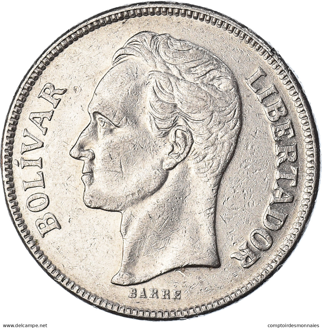 Monnaie, Venezuela, 5 Bolivares, 1977, TTB, Nickel, KM:53.1 - Venezuela