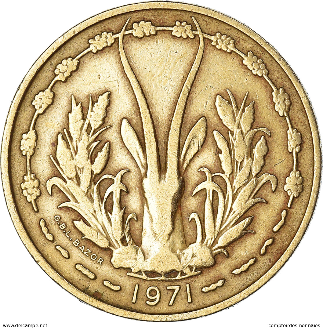 Monnaie, Communauté économique Des États De L'Afrique De L'Ouest, 25 Francs - Elfenbeinküste