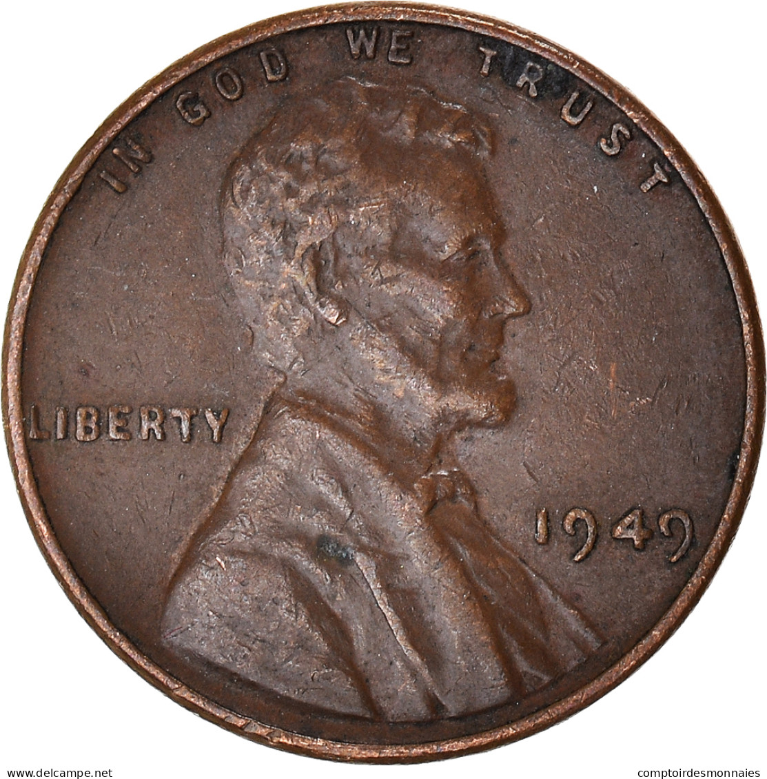 Monnaie, États-Unis, Cent, 1949 - 1909-1958: Lincoln, Wheat Ears Reverse