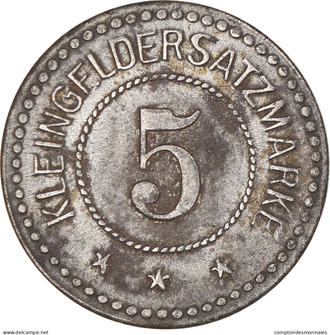 Monnaie, Allemagne, Frankenhausen, Kleingelgersatzmarke, 5 Pfennig, TTB, Iron - Monedas/ De Necesidad