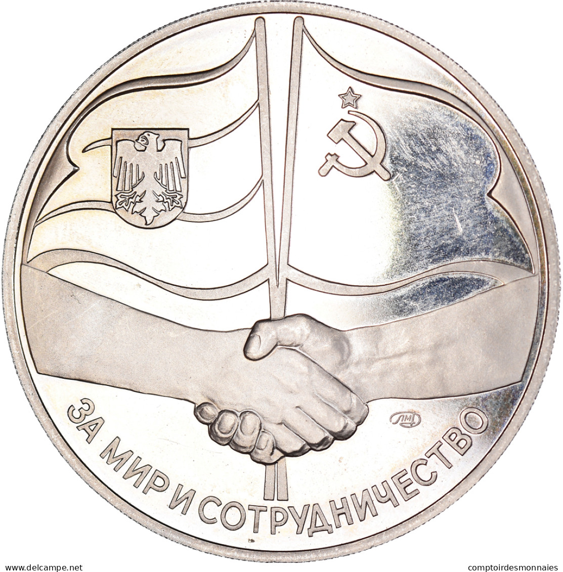 Russie, Médaille, Gorbachev Weizsäcker Meeting Bonn 1989 Silver. Be, 1989 - Other & Unclassified