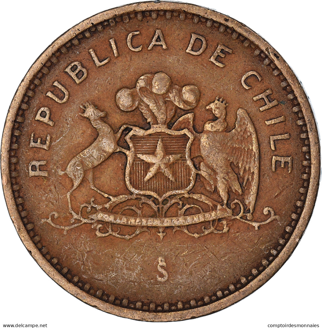 Monnaie, Chili, 100 Pesos, 1986 - Chili