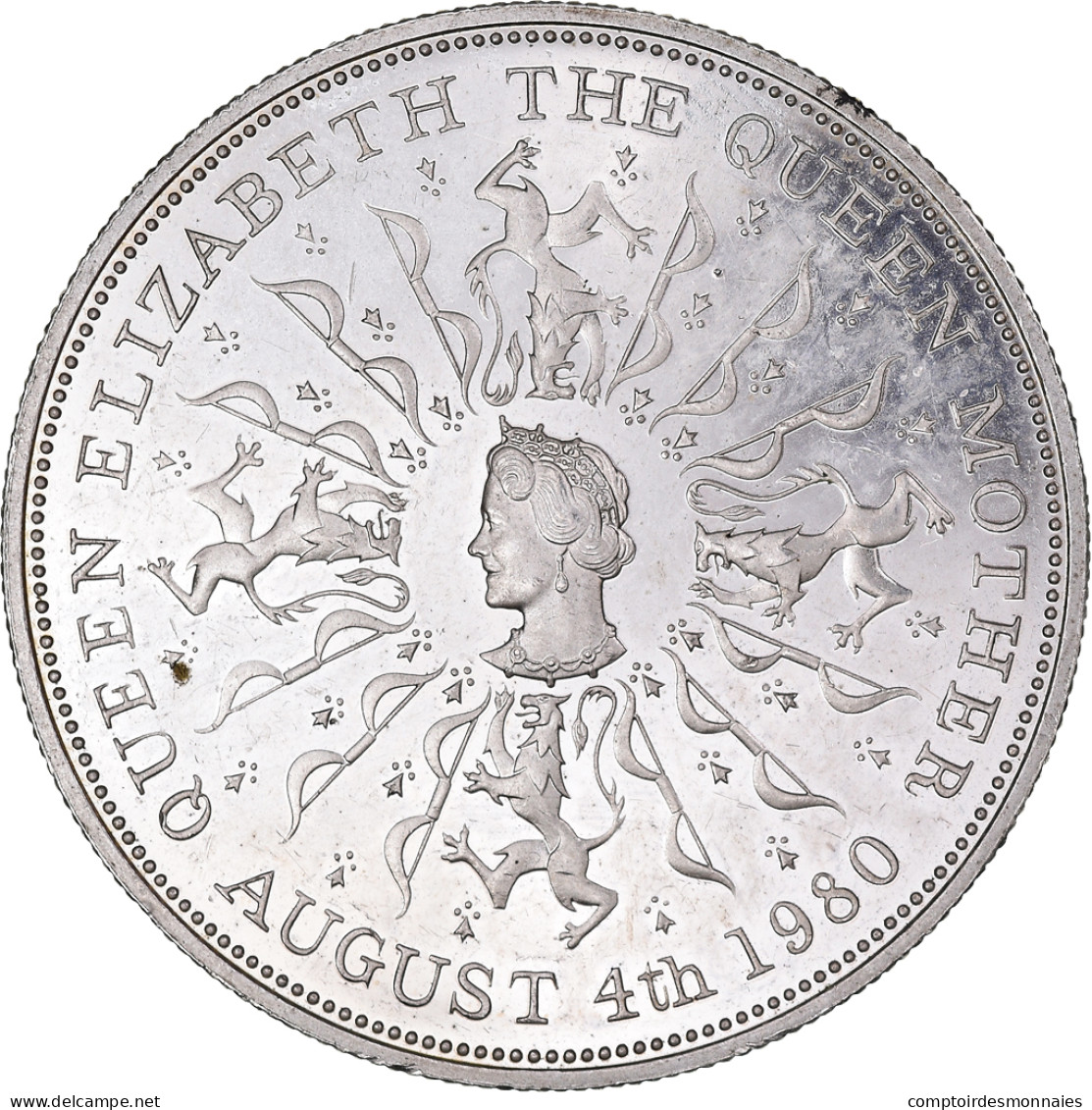 Monnaie, Grande-Bretagne, Elizabeth II, 25 New Pence, 1980, British Royal Mint - 25 New Pence