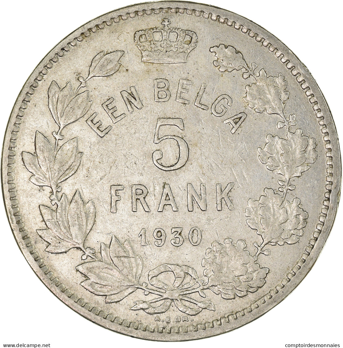 Monnaie, Belgique, 5 Francs, 5 Frank, 1930 - 5 Frank & 1 Belga