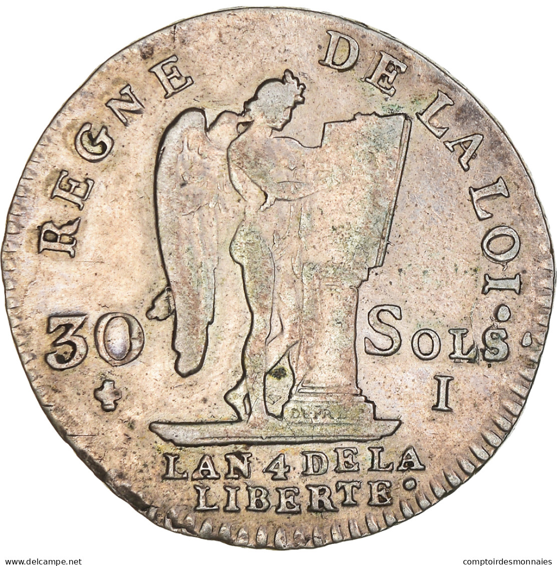 Monnaie, France, Louis XVI, 30 Sols François, 30 Sols, 1792, Limoges, TTB - Andere & Zonder Classificatie