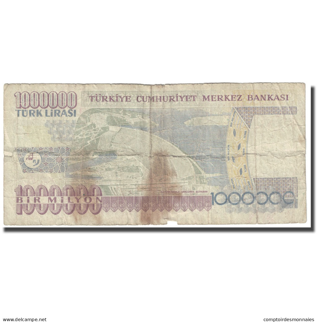 Billet, Turquie, 1,000,000 Lira, 2002, KM:213, TB - Turkije